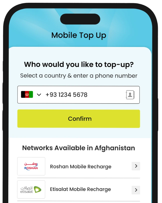 Transfer Credit - Select Your Country